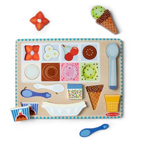Bilde av Melissa & Doug magnetisk iskrempuslespill i tre