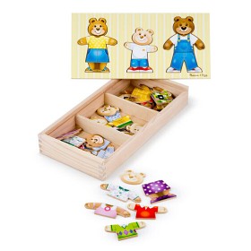Bilde av Melissa & Doug - Bear Family Dress-Up Puzzle