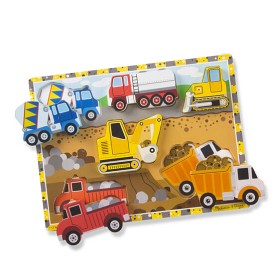 Bilde av Melissa & Doug - Pussel med tjocka bitar Arbetsfordon
