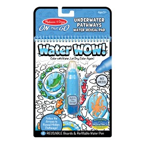 Bilde av Melissa & Doug Water Wow Pathways! Målarbok (Under ytan)