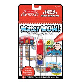Bilde av Melissa & Doug Water Wow Pathways! Malebok (Fordon)