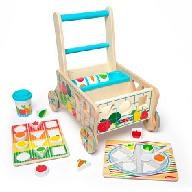 Bilde av Melissa & Doug Wooden Shape Sorting Grocery Cart