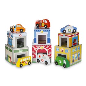 Bilde av Melissa & Doug - Stapla/Sortera/Bygg med Fordon