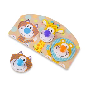 Bilde av Melissa & Doug - Stort Knopppussel - Safari