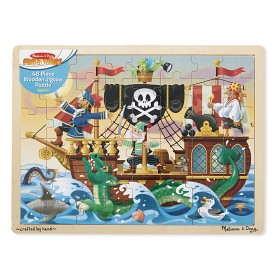 Bilde av Melissa & Doug - Träpussel Pirat 48-bitar
