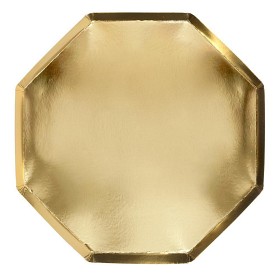 Bilde av Meri Meri Papptallrik 8-pack (Guld)