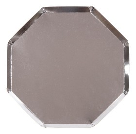 Bilde av Meri Meri Papptallrik 8-pack (Silver)