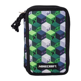 Bilde av Minecraft Dobbelt Pennal (Grønn/Svart)