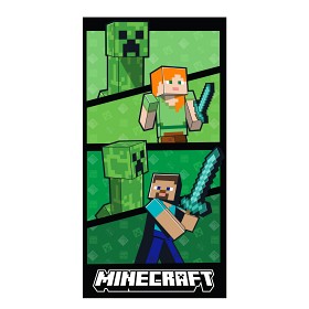 Bilde av Minecraft Håndkle 70x140 cm (Grønn)