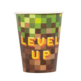 Bilde av Minecraft Papirkoppar 8 stk (Level Up)