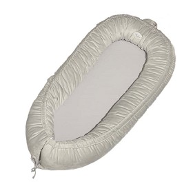 Bilde av Mini Dreams Babynest Soft (Ljusgrå)