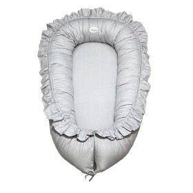 Bilde av Mini Dreams Babynest Volang (Light Grey)