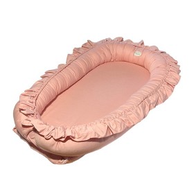 Bilde av Mini Dreams Babynest Volang (Light Pink)