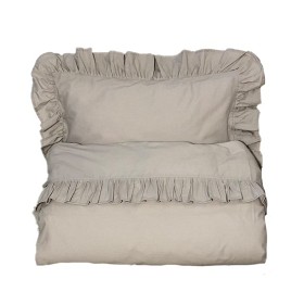 Bilde av Mini Dreams Påslakanset Spjälsäng Volang  (Sand)