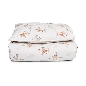 Bilde av Mini Dreams Dynetrekksett Vogn Flying Friends (Off White)