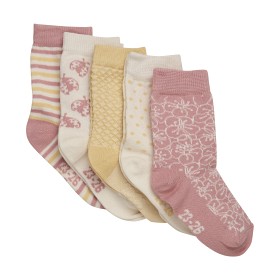 Bilde av MINYMO Socks w. Pattern (5-pack) Ash Rose