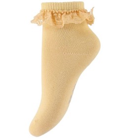 Bilde av MINYMO Ankle Sock w. Lace Straw