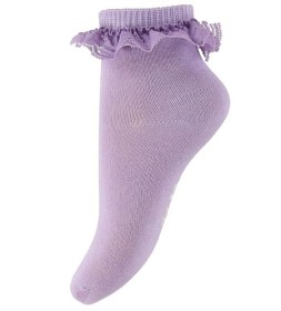 Bilde av MINYMO Ankle Sock w. Lace Lavender