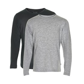 Bilde av MINYMO Basic T-shirt 2-pack (Anthracite Black)