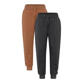 Bilde av MINYMO Basic Sweat Pants (2-pack) Dark Grey Melange
