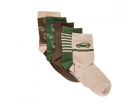 Bilde av MINYMO Strumpor 5-pack (Cocoa Brown)