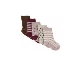 Bilde av MINYMO Strumpor 5-pack (Rose Smoke)
