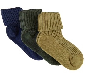 Bilde av MINYMO Strumpor Baby 3-pack (Agave Green)