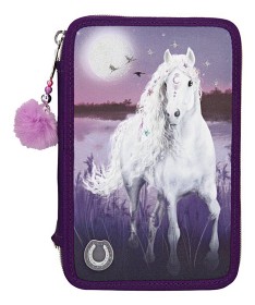 Bilde av Miss Melody Trippelpennfodral med LED (Lila)