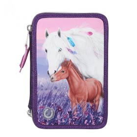 Bilde av Miss Melody Trippelpennfodral med Led (Violet Dreams)