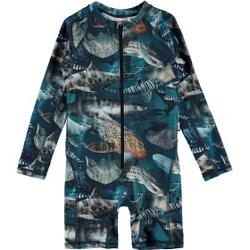 Bilde av Molo Neka Långärmad Baddräkt (Amazing Sharks)