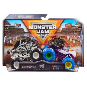 Bilde av Monster Jam 1:64 Racing Stripes vs Rainbow Blast