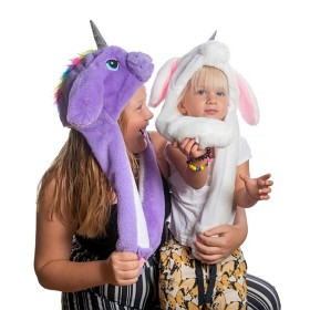 Bilde av Mössa Unicorn med rörliga öron (Vit)