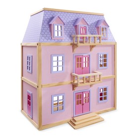 Bilde av Melissa & Doug - Stort Dockskåp i trä