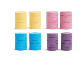 Bilde av Munchkin Badebomber 40-pakning (Lila/Rosa/Blå/Gul)