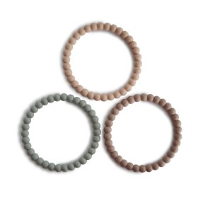 Bilde av Mushie Bitleke Armbånd Pearl (Clary Sage/Tuscany/Desert Sand)