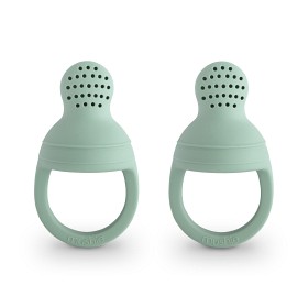Bilde av Mushie Food Feeder Silikon 2-p (Cambridge Blue)