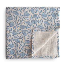Bilde av Mushie Muslinteppe (Blue Flowers)