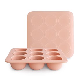Bilde av Mushie Porsjonsform med lokk (Blush)