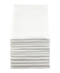 Bilde av MuslinZ Muslinfiltar 12-pack (Vit)