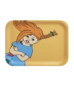 Bilde av Muurla Brett Pippi Verdens sterkeste jente 27x20 cm (Gul)
