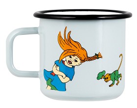 Bilde av Muurla Kopp Emalje Pippi 3,7 dl Verdens sterkeste jente