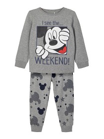 Bilde av name it Mickey Pyjamas (Grey melange)