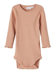 Bilde av name it Natascha Långärmad Body (Café Au Lait)