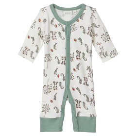 Bilde av name it Prematur Ullpyjamas (Snow white/green)