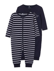 Bilde av name it Pyjamas 2-pack Zip (Dark sapphire)