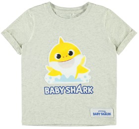 Bilde av name it Baby Shark Espen T-shirt (Grey melange)