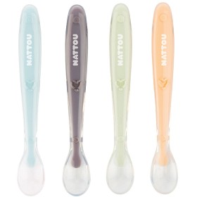 Bilde av Nattou Soft Silicone Skjeer 4-pakning