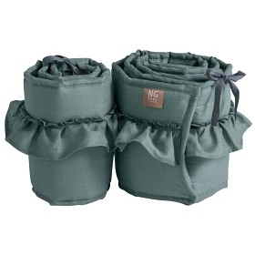 Bilde av NG Baby Sengekant Bedside Crib Mood Ruffles (Petrol)