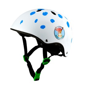 Bilde av Nordic Hoj Pippi Langstrømpe Skatehjelm (Hvit)