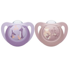 Bilde av NUK First Choice Silikonsmokk 18-36m 2-pack (Monkey/Kangaroo)